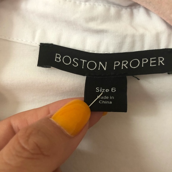 Boston Proper Button Down Dress Style 29447 - Picture 6 of 8